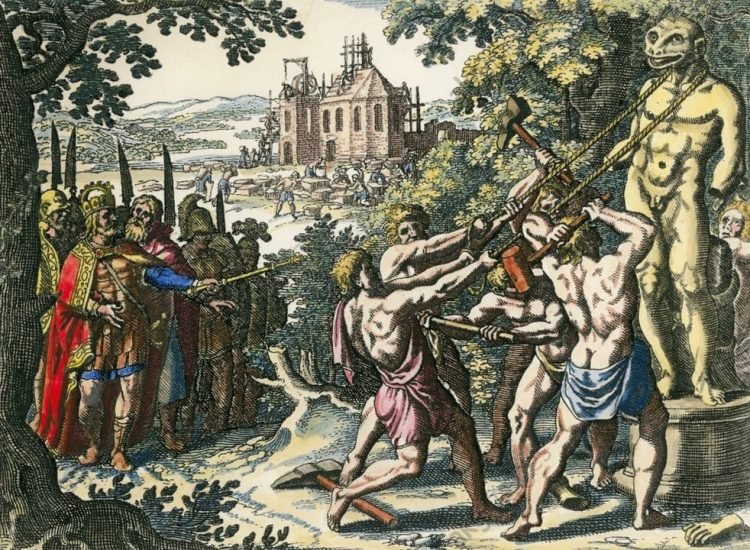Charlemagne (Charles le Grand ou Charles Ier), vers 742 - 814, fondateur de l'Empire carolingien et premier empereur d'Europe occidentale depuis la chute de l'Empire romain - Matthäus Merian the Elder | Domaine public