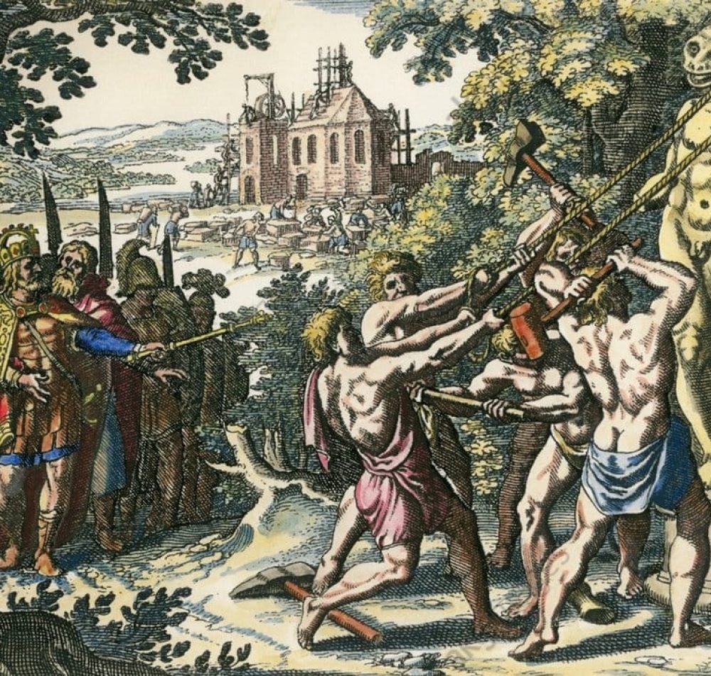 Charlemagne (Charles le Grand ou Charles Ier), vers 742 - 814, fondateur de l'Empire carolingien et premier empereur d'Europe occidentale depuis la chute de l'Empire romain - Matthäus Merian the Elder | Domaine public