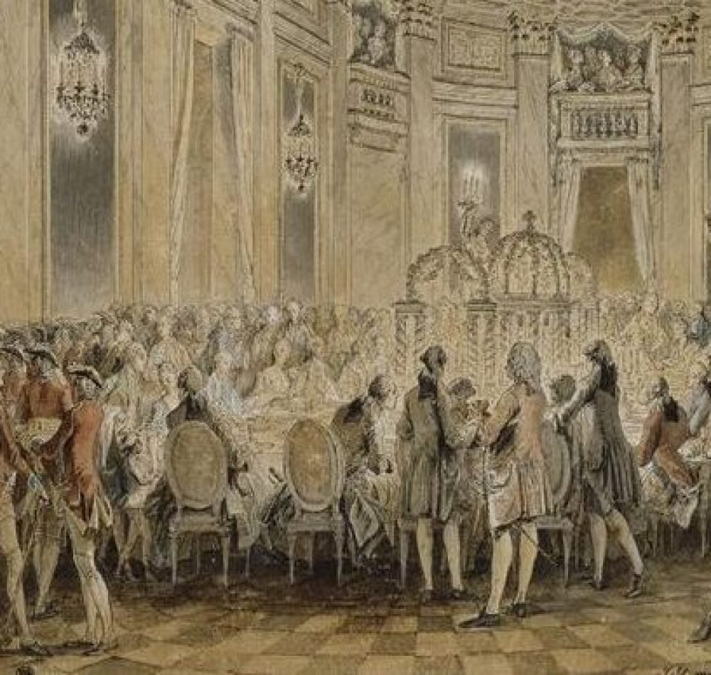 Fête donnée à Louveciennes, le 2 septembre 1771 - Jean-Michel Moreau (musée du Louvre, 1771) | Domaine public