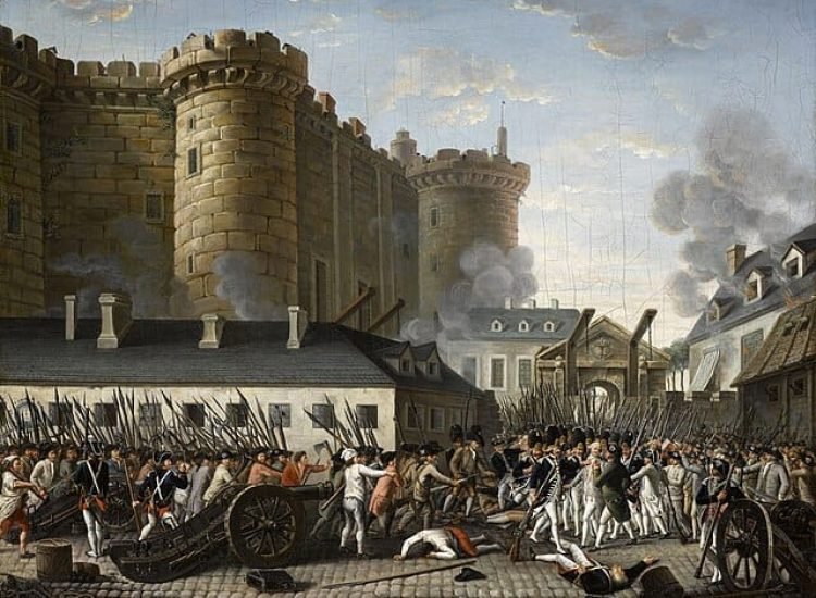 La prise de la Bastille le 14 juillet 1789 à Paris durant la Révolution française - Auteur inconnu | Domaine public