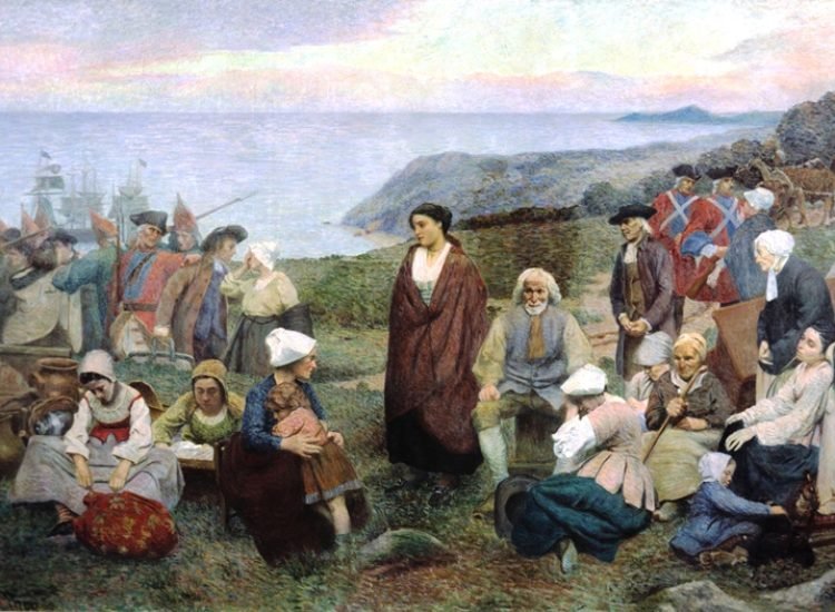 La Déportation des Acadiens - Henri Beau, 1900 | Domaine public