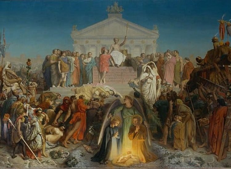 Le Siècle d'Auguste - naissance de N.S. Jésus-Christ - Jean-Léon Gérôme | Domaine public