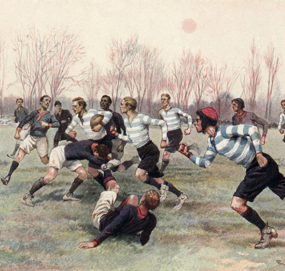 Le Stade Français jouant le Racing Club, 1906, la Belle Jardinière I Domaine Public