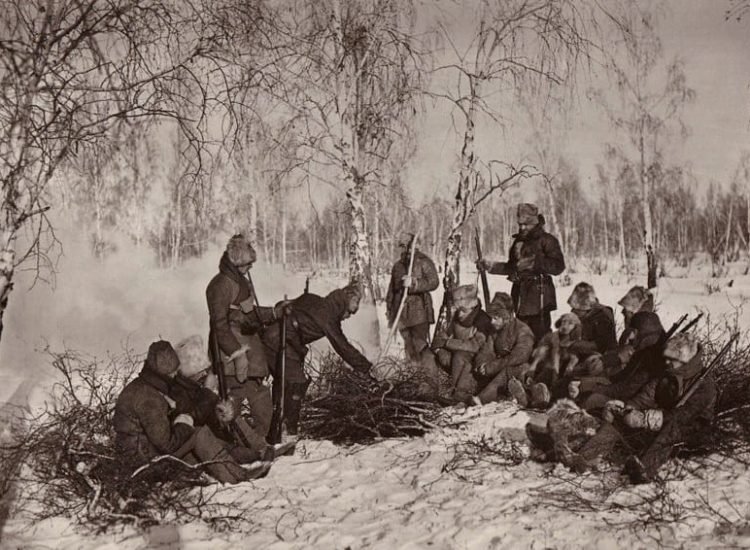 Patrouille de la Légion tchécoslovaque en Russie pendant la Première Guerre mondiale - Anonyme | Domaine public
