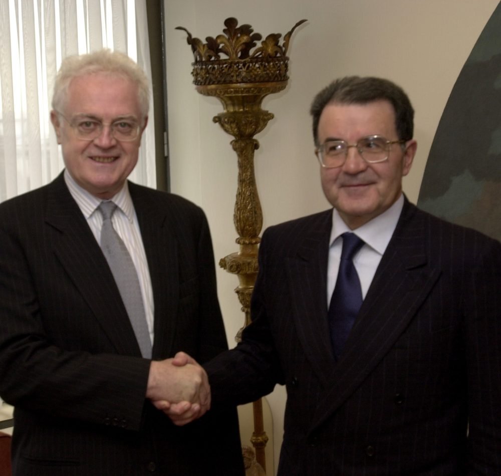 lionel jospin aux côtés de vladimir poutine moscou, 31 octobre 2000