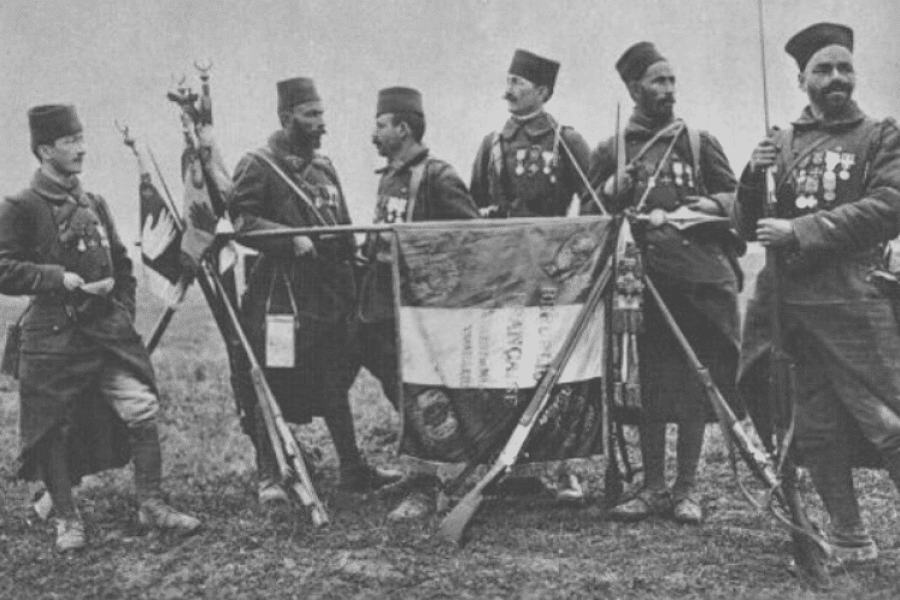 Tirailleurs algériens de l'Armée d'Afrique, en 1914